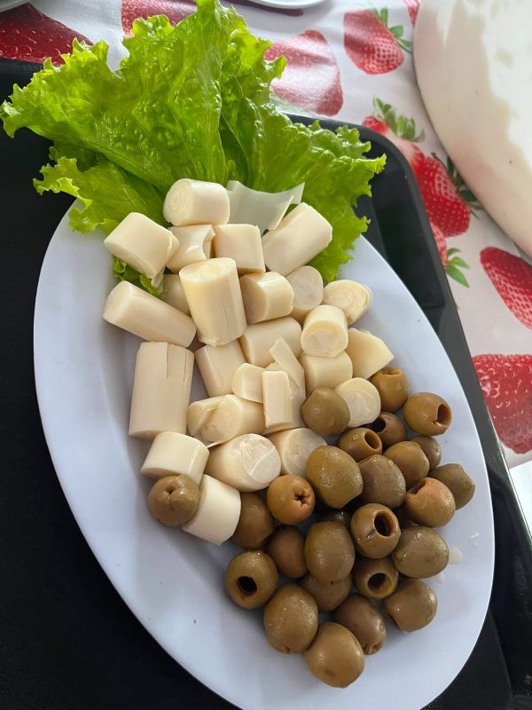 Porção de Palmito e Azeitona 500g